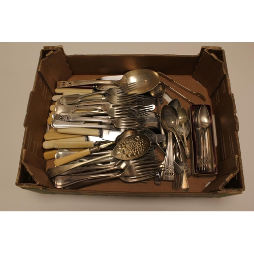 83 - A quantity of community Silver Plate and various other Cutlery.