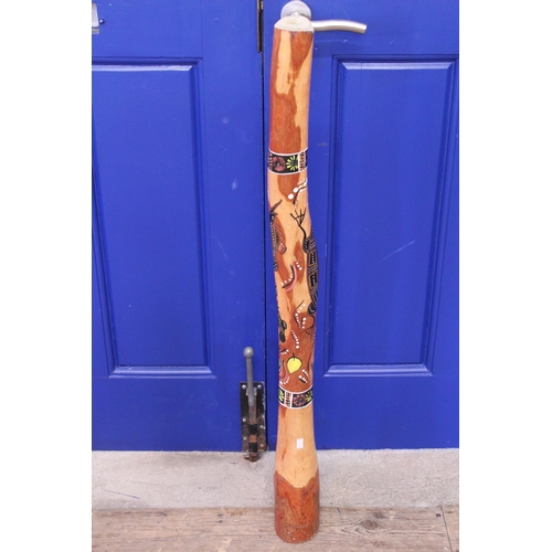 934 - An Australian design Didgeridoo signed Wiradjuri.