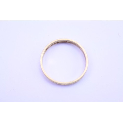 97 - A 22ct Gold wedding band. Total weight approx 3.4 grams. Size R.