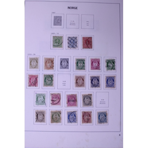 362 - A Collection of Norwegian Stamps contained in a Blue Album and a Similar set of Australian Stamps. N... 