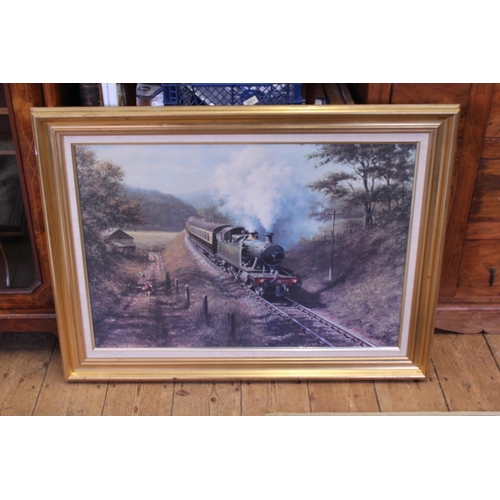 709 - A Don Brecton Print of a Great Western Locomotive.