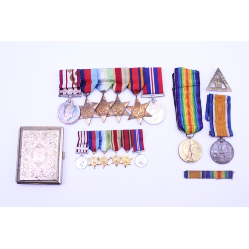 377 - A collection of medals presented to A. H. TRIGELL JX.138536, to include 6 medals and 6 miniature med... 