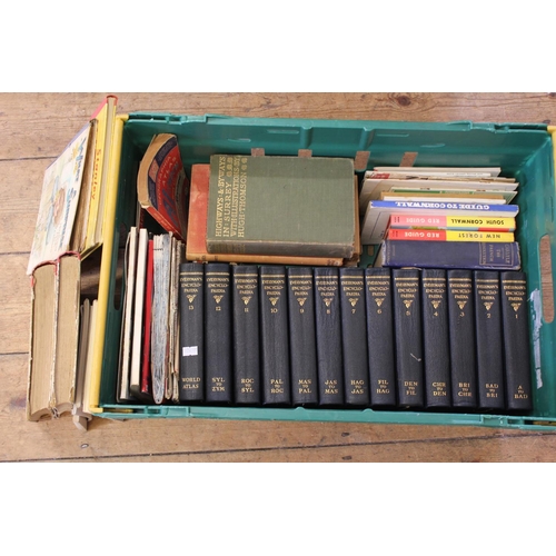 313 - A quantity of Travel Guides, Everyman Encyclopaedia, Stanley Matthews, etc. Needs Viewing.