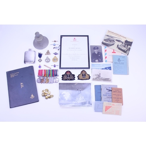 376 - An interesting collection of personal items collected by Chief Petty officer Maurice Leslie Hudson, ... 