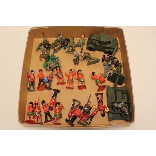 89 - 4 x Lone Star Military Vehicles along with a Collection of Army Plastic & Metal Figures & Bandsmen F... 