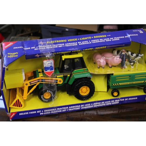 103 - An Early Boxed Triang Plastic Helicopter (As Found) along with a Boxed Buddy L Tractor & Trailer Set... 