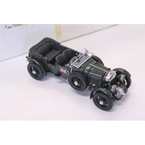 155 - A Franklin Mint 1929 Bentley Blower finished in Green. The model appears to be in Mint Condition apa... 