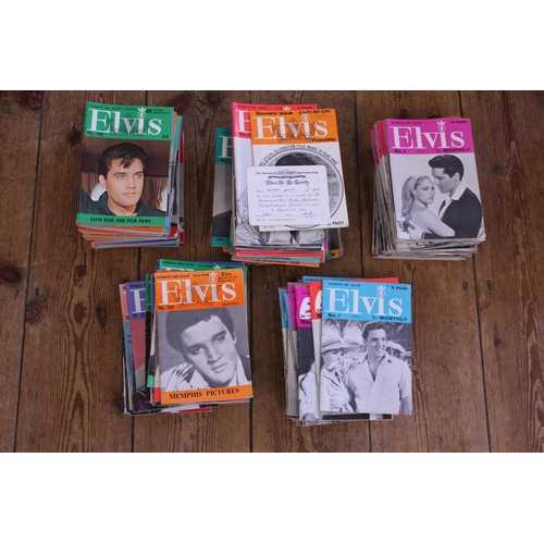 548 - A Large Collection of Elvis Presley Monthly Magazines 22nd, 23rd & 24th, 6, 7, 8, 9, 10, 11, 12 & ea... 