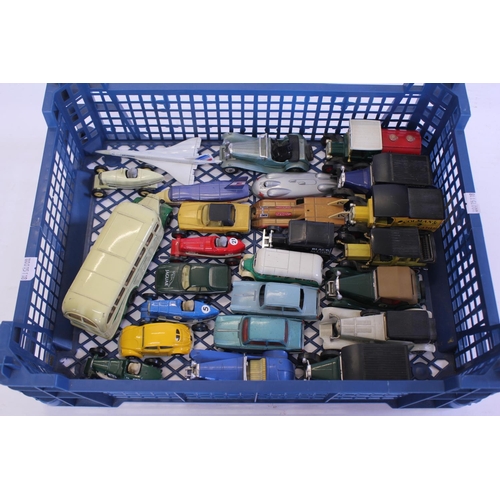 99 - A collection of diecast models to include Yesteryears, 2 Dinky Triumph Models, Corgi Land Speed Reco... 