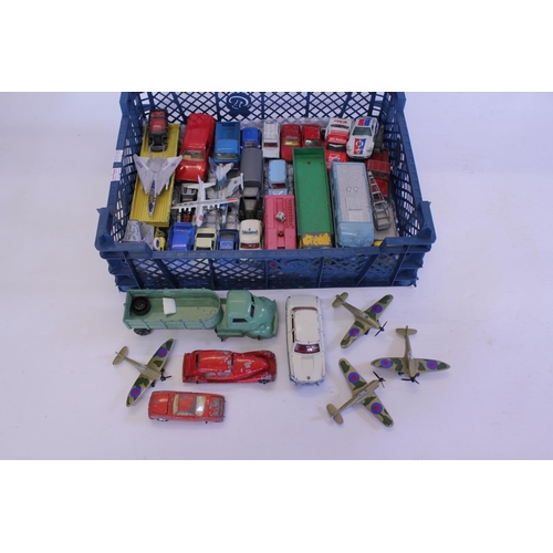 101 - A Tray of Playworn Diecast to include Dinky, Corgi, Matchbox, etc. Around 35 in Total.