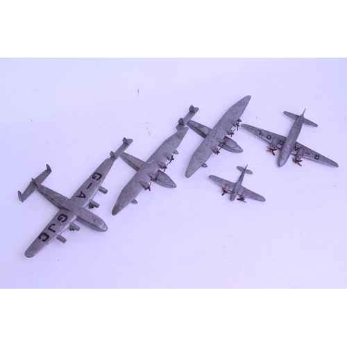 77 - A Collection of 5 x 1940s/1950s Dinky Planes to include a Avro York, 2 x Flying Boats, Viking & a Me... 