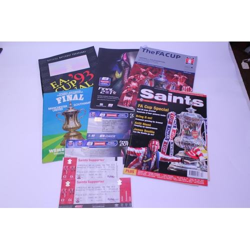 552 - A Southampton Football Club F.A. Cup Final Programmes to include 1976 & 2003, Johnsons Paints Trophy... 