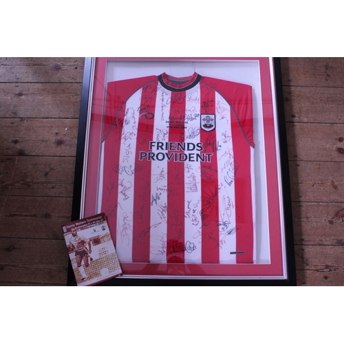 558 - A Southampton Football Club Danny Wallace Testimonial Shirt dated 17th May 2004 signed by the entire... 