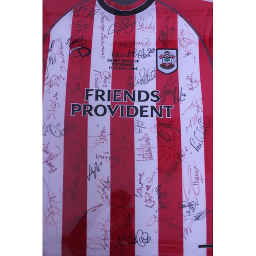 558 - A Southampton Football Club Danny Wallace Testimonial Shirt dated 17th May 2004 signed by the entire... 