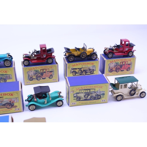 198 - 10 x 1960s Matchbox Yesteryear Models to include Numbers: Y-7, Y-14, Y-6 (x2), Y-11 (x2), Y-12, Y-13... 