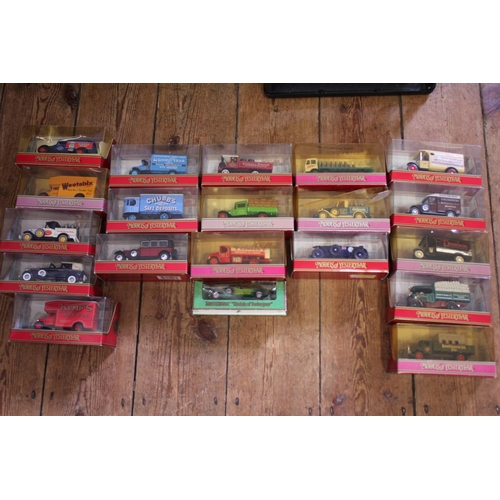 202 - A Box of 19 Matchbox Yesteryear Models in the Later Maroon Coloured Boxes. Models Mint & come with G... 