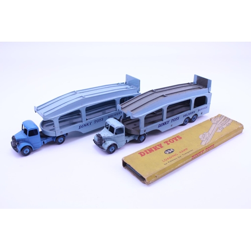 64 - 2 x 1950s Dinky Pullmore Car Transporters to include No: 582 (6 Rivet Version) along with No: 982 in... 