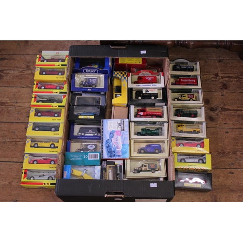 125 - A Large Box of 50 x Boxed Models to include Lledo, Shell Collection, Cameo Models, etc.