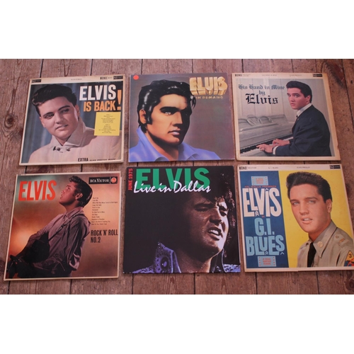 529 - A Collection of 6 Original Elvis Presley LP Records to include 