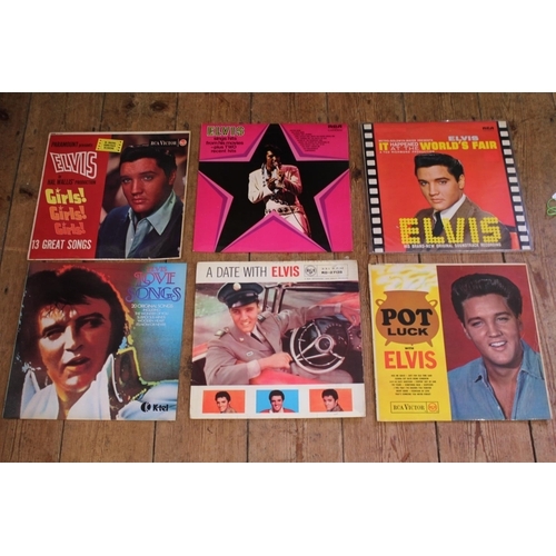 531 - A Collection of 6 Original Elvis Presley LP Records to include 