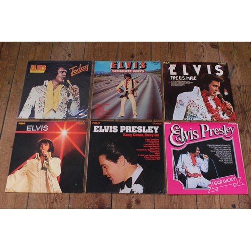 533 - A Collection of 6 Original Elvis Presley LP Records to include 