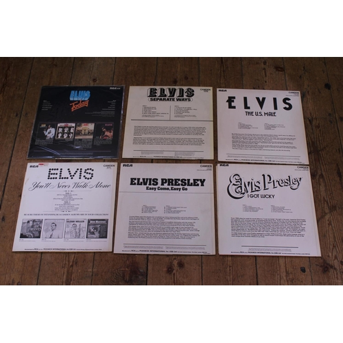 533 - A Collection of 6 Original Elvis Presley LP Records to include 