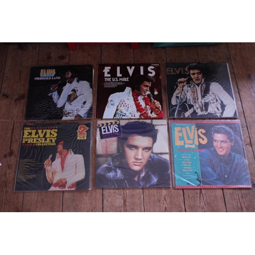 535 - A Collection of 6 Original Elvis Presley LP Records to include 