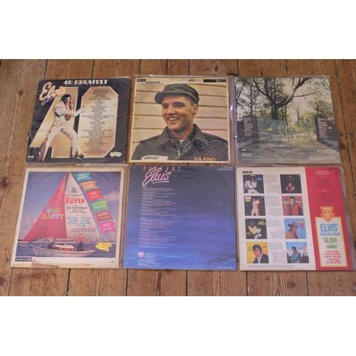 536 - A Collection of 6 Original Elvis Presley LP Records to include 