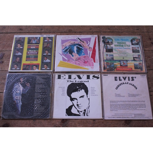 537 - A Collection of 6 Original Elvis Presley LP Records to include 