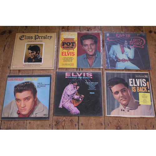 539 - A Collection of 6 Original Elvis Presley LP Records to include 