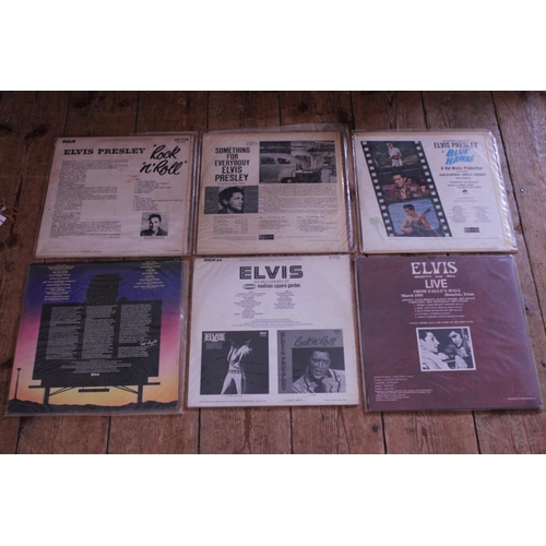 541 - A Collection of 6 Original Elvis Presley LP Records to include 