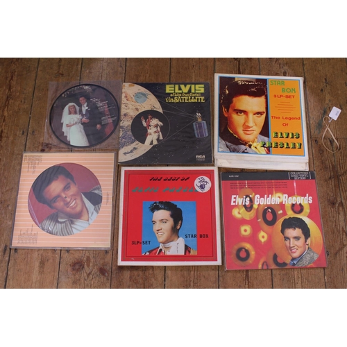 511 - A Collection of 6 Original Elvis Presley LP Records to include 