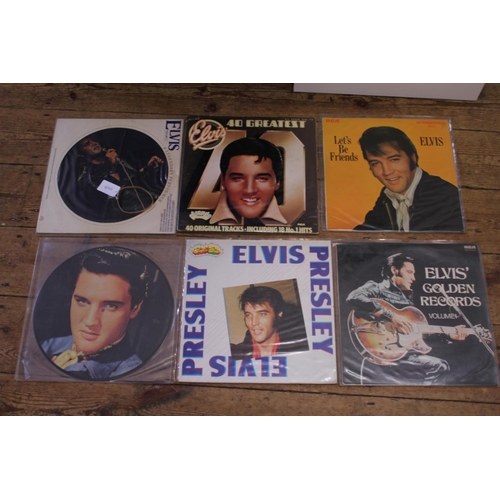 512 - A Collection of 6 Original Elvis Presley LP Records to include 