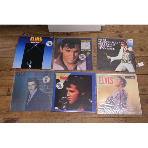 513 - A Collection of 6 Original Elvis Presley LP Records to include 