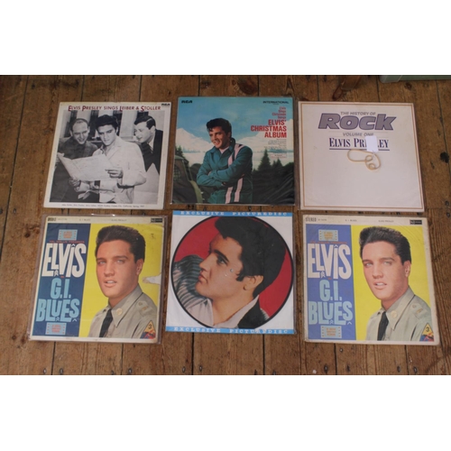 514 - A Collection of 6 Original Elvis Presley LP Records to include 