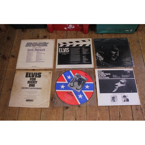 516 - A Collection of 6 Original Elvis Presley LP Records to include 