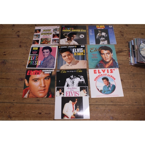 518 - A Collection of 10 Original Elvis Presley LP Records to include 