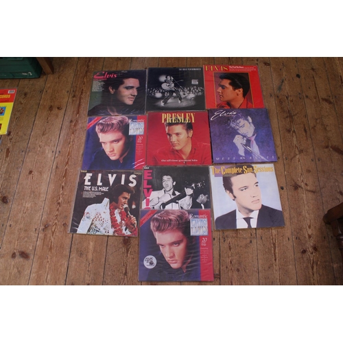 520 - A Collection of 10 Original Elvis Presley LP Records to include 