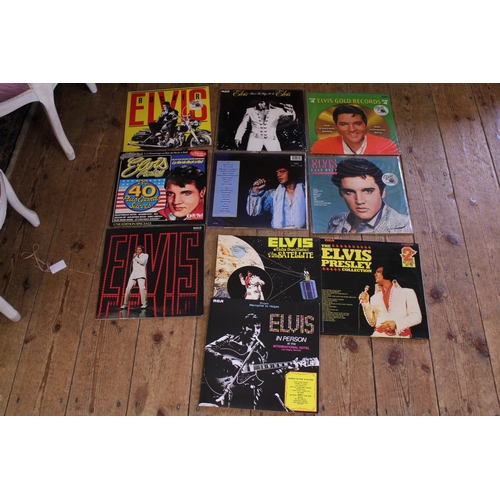 521 - A Collection of 10 Original Elvis Presley LP Records to include 