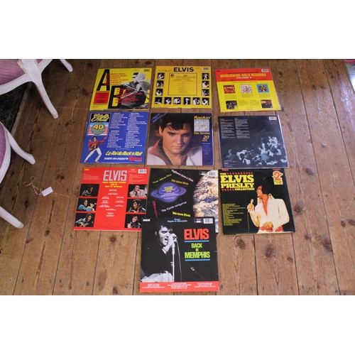 521 - A Collection of 10 Original Elvis Presley LP Records to include 