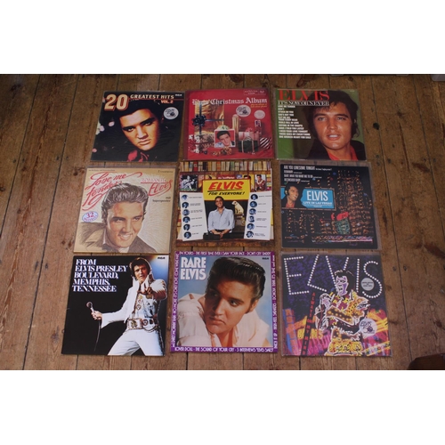 522 - A Collection of 9 Original Elvis Presley LP Records to include 