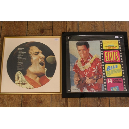 525 - 2 x Framed Original Elvis Presley LP Records to include 