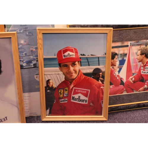 565 - A Collection of Original Posters & Signed Photographs to include 3 x Framed Signed Gerard Berger, 1 ... 