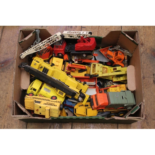 126 - A Box of Play Worn Diecast models from the 1970s/1980s to include Dinky, Matchbox, etc along with a ... 