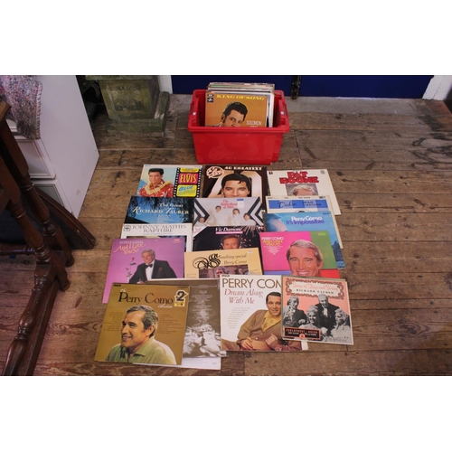 507 - A Collection of 1970s/1980s Records to include Elvis Presley, Brotherhood of Man, Perry Como, Andy W... 