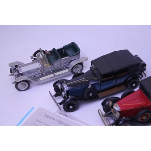 138 - A Collection of 4 x Franklin Mint Models to include a Bugatti Royale, 1929 Rolls Royce Phantom I, 19... 