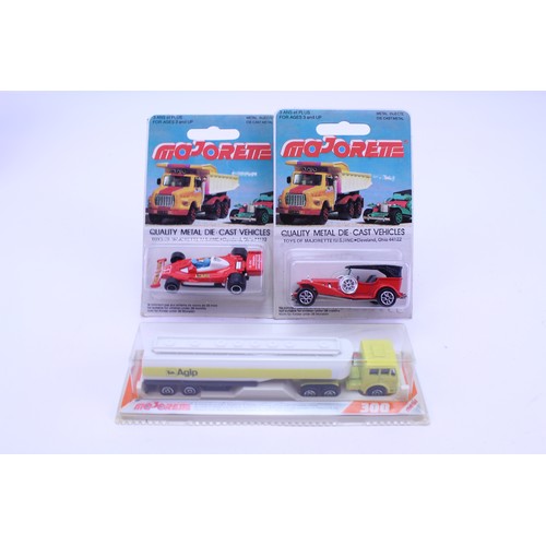 133 - 6 x Original 1980s Majorette Models to include 262 - Japan Airlines Airport Bus, 259 - Ice Cream Van... 