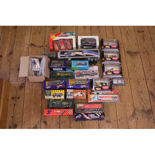 105 - A Large Tub of 20+ Boxed models to include Matchbox, Corgi, etc along with an Unboxed Franklin Mint ... 