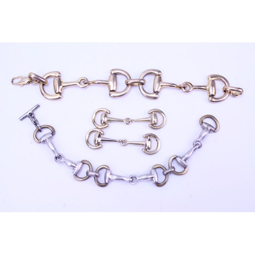 119 - A quantity of horse brass design jewellery, including Silver mounted jewellery.