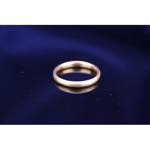 227 - A 22ct Gold Wedding Ring. Size: P. Weighing: 4 Grams.